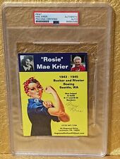 PSA Rosie Mae Krier Autograph ~ Rosie the Riveter Signed Photo  🪖 ⭐Cult Icon picture