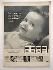 1953 Pablum Baby Cereal Food,  Ansco All Weather Film Vintage Print Ads picture