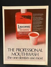 Lavoris Mouthwash 1967 Life Print Ad “Dentist Use Most” picture