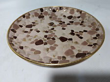 Antique 1960s Mosaic Round Dish, 12 inch diameter picture
