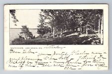 Lake Geneva WI-Wisconsin, South Shore, Antique Vintage c1905 Souvenir Postcard picture