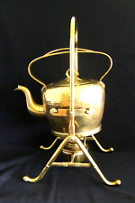 GBN Gebruder Bing Nurenberg Brass Teapot Stand Burner vintage 1920 picture