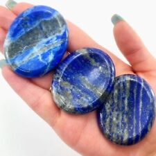 Lapis Lazuli Crystal Palm Worry Stone Stress Relief Smooth Polished Gemstone picture