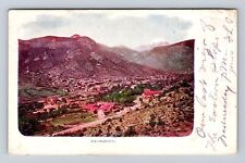 Manitou CO-Colorado, Panorama Views Manitou Springs, Antique Vintage Postcard picture