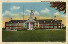 Rochester,NH Spaulding High School Strafford County New Hampshire Linen Postcard picture