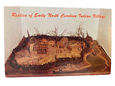 Raleigh, North Carolina - Replica of Early Indian Village - Vintage Postcard NP picture