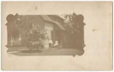 Cadillac Michigan MI  Mr. & Mrs. Burritt Residence ~ Aristo RPPC Real Photo 1911 picture