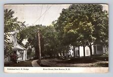 New Boston NH-New Hampshire, River Street, Antique, Vintage c1922 Postcard picture