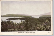 Postcard NH Sunapee Lake From Indian Cove Landscape Birdseye View New Hampshire picture