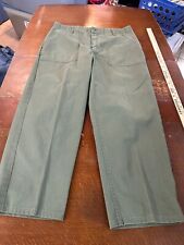 Vintage 50s USMI M-1951 Green Sateen Straight Leg Pant Trouser Army picture
