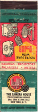 New York New York DeJUR The Camera House Vintage Matchbook Cover picture