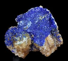 Brilliant Blue Linarite Crystals on Quartz - Bingham, New Mexico picture
