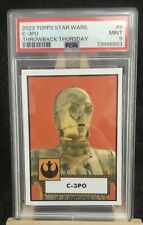 2023 Topps Star Wars Throwback Thursday TBT - PSA Mint 9 - #6 C3PO picture