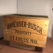 Anheuser Busch Wood Beer Crate Budweiser Vintage Antique 1942 Nice picture