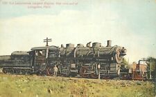 Postcard Montana Livingston Ton Locomotive Largest locomotive C-1910 23-5849 picture