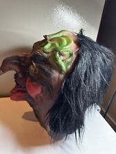 Vintage Rubber Medusa Snake Eyes Witch Full Mask Halloween Ugly picture