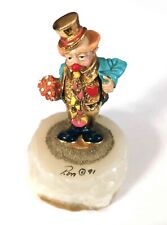 1991 Ron Lee Signed Clown Figurine ‘My Affections’  picture
