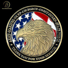 Thank You for Your Service with Large Freedom Eagle with 6 Branches Service Coin picture
