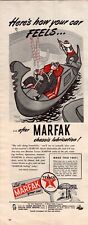 Texaco 1945 WW2 Print Ad Marfax Chassis Lubrication Gondola 2 Radio Programs picture
