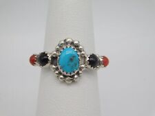 NATIVE AMERICAN NAVAJO INDIAN RICHARD BEGAY STERLING SILVER TURQUOISE STONE RING picture