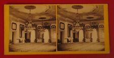 CIRCA 1867 THE WHITE HOUSE INTERIOR WASHINGTON DC STEREOVIEW BELL & BRO PHOTO picture
