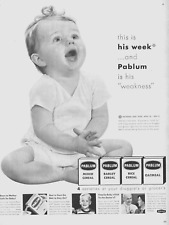 1953 Pablum Baby Cereals Vintage Print Ad Varieties Mixed Barley Rice Oatmeal picture