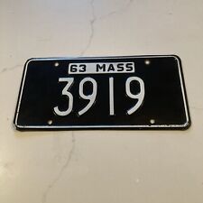 1963 Massachusetts License Plate Tag 3919 picture