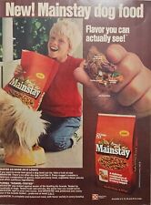 1980 Vintage Print Ad Purina Mainstay Dog Food Flavor You Can See Blonde Boy&Dog picture