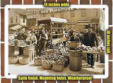 Metal Sign - 1908 Indianapolis Vegetable Market- 10x14 inches picture