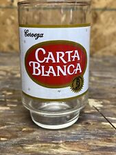 Vintage CARTA BLANCA 5 inch Glass picture