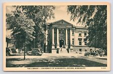 c1930s~University of Mississippi MS~Library~Oxford~Ole Miss~Vintage Postcard picture