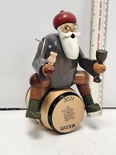 Vintage Erzgebirgisch Volkskunst Wine Salesman Wooden Incense Smoker Germany  picture