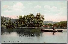 Sheomet Club Pond Warwick Massachusetts 1911 Postcard W48 picture