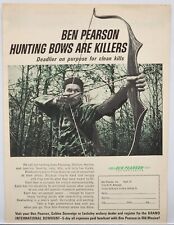 1965 Ben Pearson Hunting Bows Mustang Stallion Print Ad Pine Bluff Arkansas picture