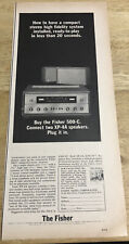 1963 FISHER 500-C Stereo High Fidelity Ad - Vintage Magazine Ad Clipping picture