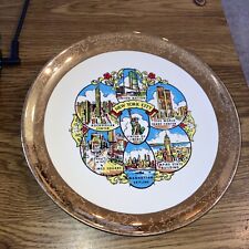 Vintage Decorative Plate NYC New York City Landmarks 9-1/4
