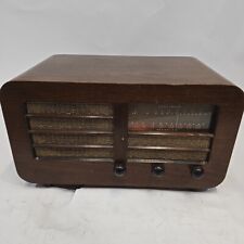 1946 Detrola Model 572 Vacuum Tube AM Shortwave Radio Wood Case Works  picture