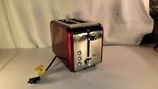 Red And Silver Bonsen Kitchen Toaster 2 Slice picture