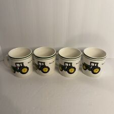 Gibson JOHN DEERE Lot Set of 4 MUGS Nothing Runs Like A Deere by Gibson picture