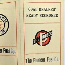 c1930s The Pioneer Fuel Co Coal Dealers' Ready Reckoner Prices Brochure Vtg 2H picture