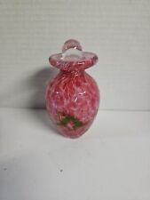  GORGEOUS DESIGNS SMALL GLASS MULTI COLOR MURANO STYLE VASE UNMARKED picture