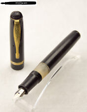 Very vintage Weltpen /  Welt Pen Piston Fountain Pen Matte Black picture