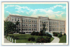 c1920's Small Way to High School Rockland Massachusetts MA Unposted Postcard picture