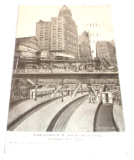 MARCH 1910 NEW YORK CITY TRANSIT BROOKLYN BRIDGE TERMINAL USED POST CARD picture
