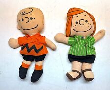 Vintage Peanuts , Rag Dolls , Charlie Brown , Peppermint Patty picture