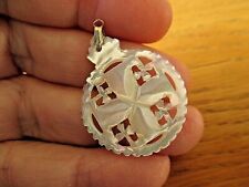 3 Large Carved Authentic Mother Of Pearl Jerusalem Crosses Pendant Blessed MOP picture