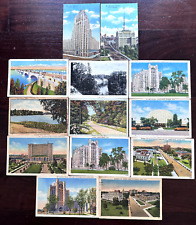13 VINTAGE POSTCARDS FROM MICHIGAN CIRCA 1940'S-50'S - A232 picture