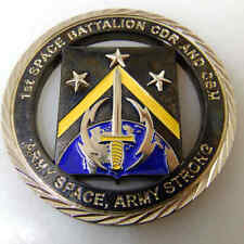 1ST SPACE BATTALION CDR AND CSM CHALLENGE COIN picture