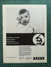 1068 circa 1960 Zeiss Microscope Advertising - Eating Baby picture