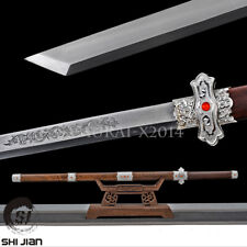 Chinese Tang Dynasty Dao Katakirihadukuri Rosewood Shirasaya Sword Carbon Steel picture